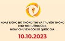 Bộ thông tin và truyền thông chủ trì  các hoạt động hưởng ứng ngày chuyển đổi số Quốc gia 10-10-2023