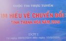 Cuộc thi trực tuyến tìm hiểu về chuyển đổi số trên địa bàn tỉnh Thanh Hóa năm 2024