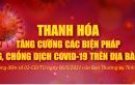 Tăng cường các biện pháp phòng, chống dịch COVID-19 trên địa bàn tỉnh