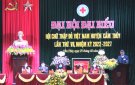 Hội Chữ thập đỏ huyện Cẩm Thủy tổ chức Đại hội đại biểu lần thứ VII, nhiệm kỳ 2022-2027