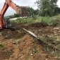 xã Cẩm Châu thi công xây dựng công trình đường  giao thông Đập tràn thôn Phú Sơn